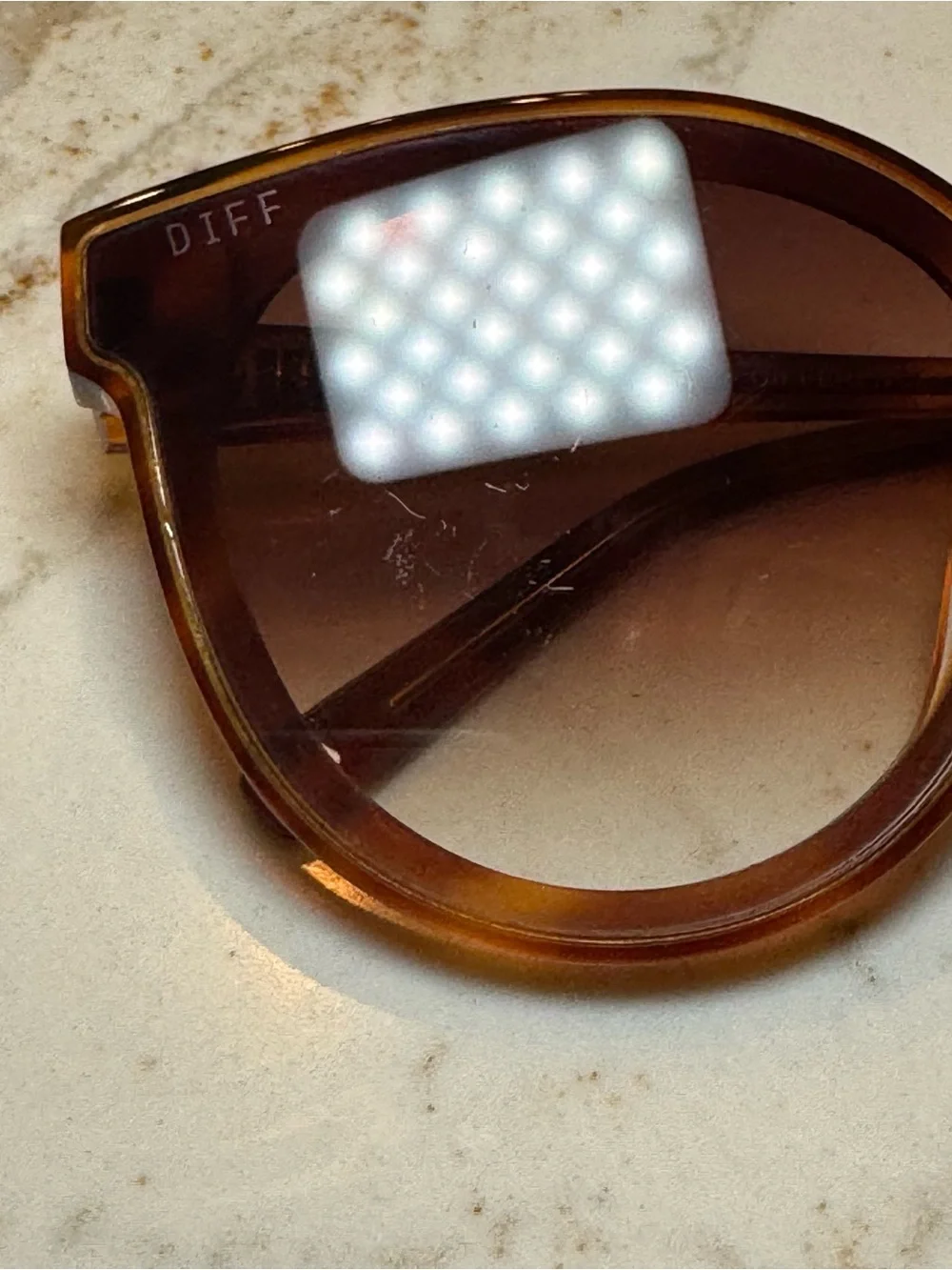 DIFF Classic Oversized Brown Tortoiseshell Sunglasses